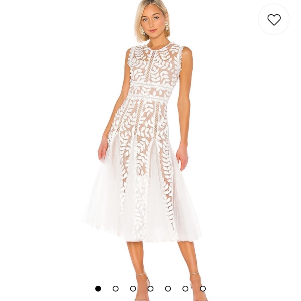 Saba Blanc Midi Dress White - Bronx and Banco